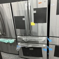 GE Profile 4 Door Refrigerator Internal Ice And Water Open Box