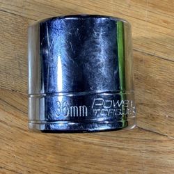 Power Torque 36mm Socket 1/2-Inch Drive 12-Point Chrome GM8287