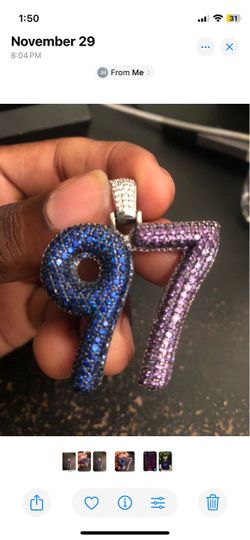"97" Custom Gemstone Pendant