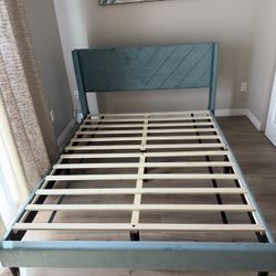 Velvet Queen Bed Frame 