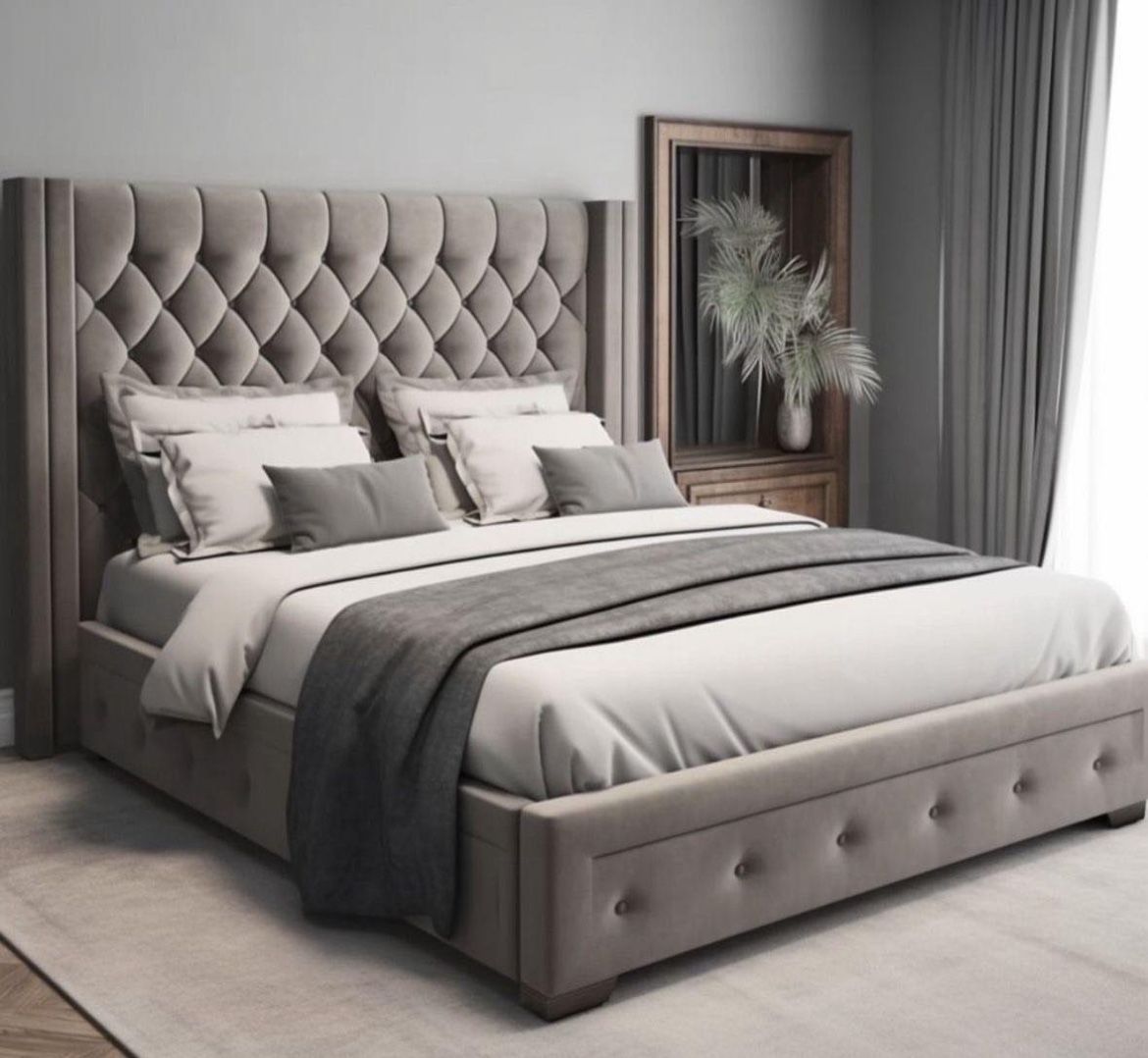 Tufted Headboard Bedroom Set ‼️Same Day Delivery