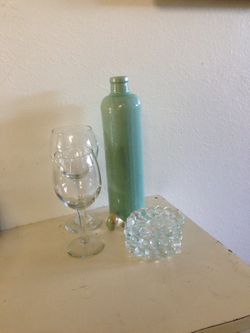 Vintage Ceramic Wine Bottle