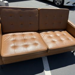 Brown Leather Couch