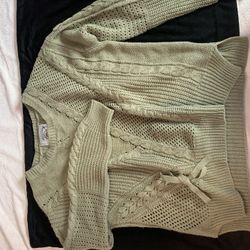 Olive Green Knitted Long Sleeve