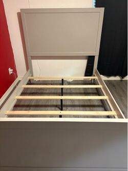Full size bed frame & nightstand