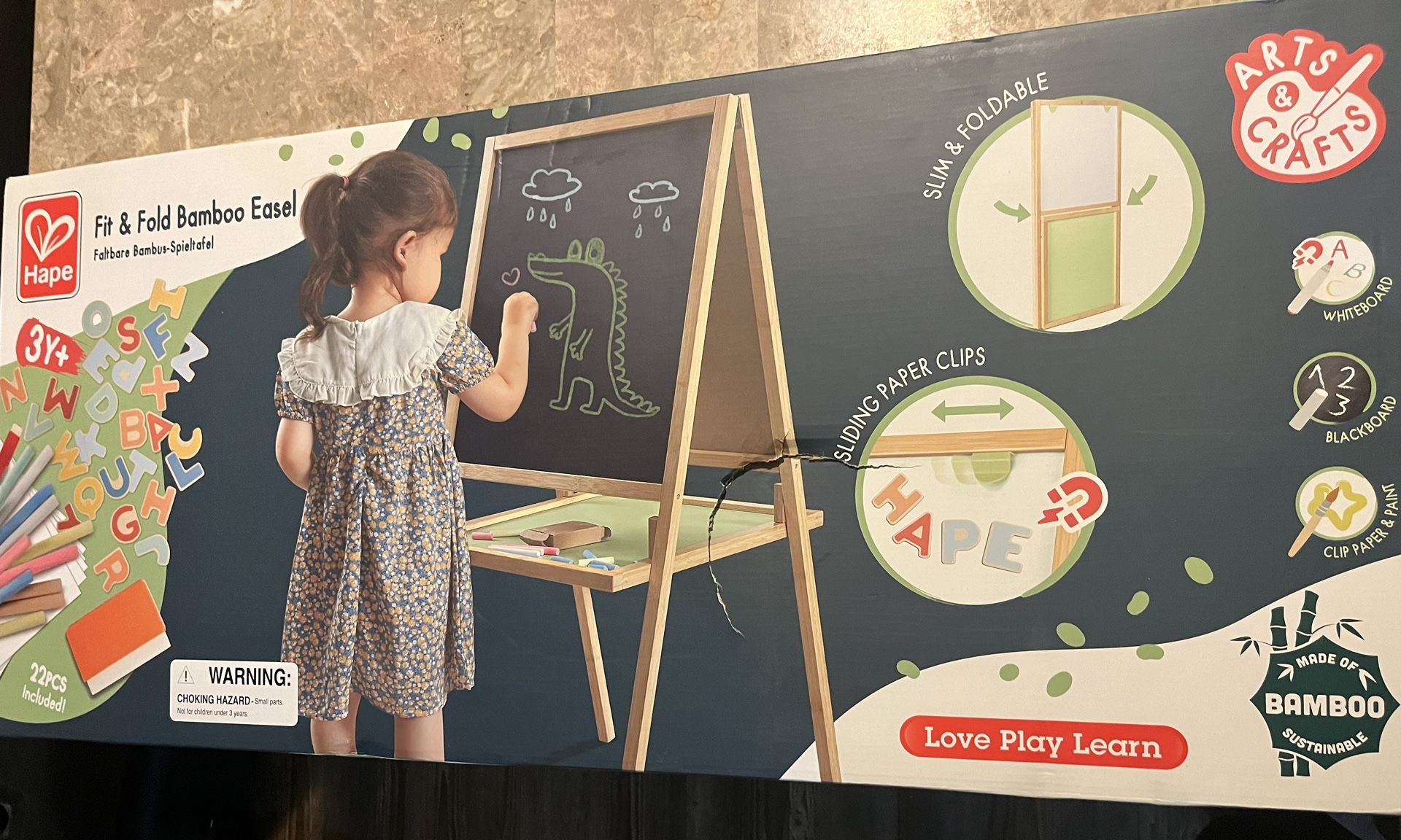 Hape Fit & Fold Bamboo Easel