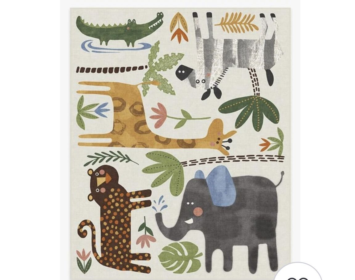 Ruggable - Jungle safari Multicolor Rug