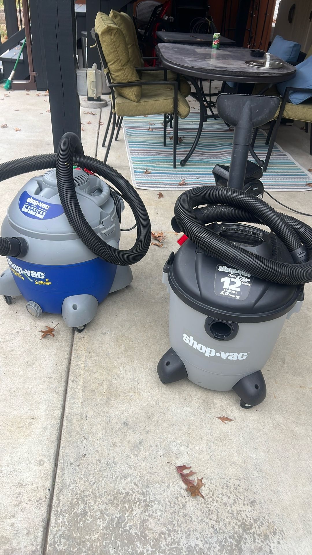 SHOP VAC 12 And 16 Gl