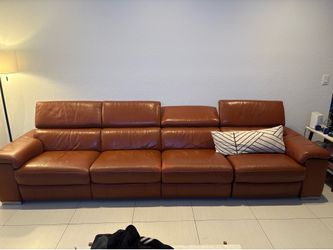 Leather Recline Sofa