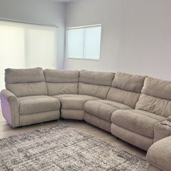 Renegade Beige Couch 6 Piece Power Reclining 