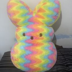 42 Inch Rainbow Peeps Bunny Plush Collectors Toy Edition