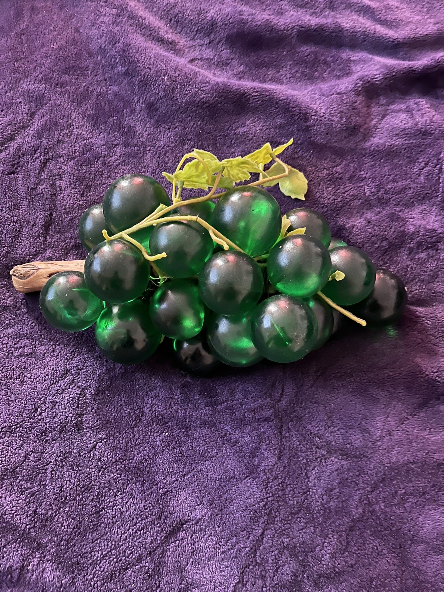 Antique glass grapes