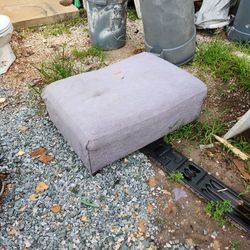 Used Blue Ottoman 