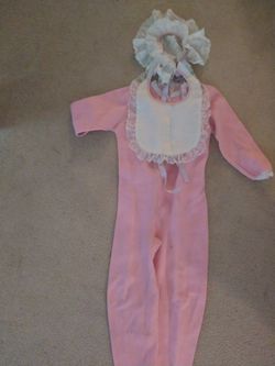 Adult size medium footed pajamas baby Halloween costume