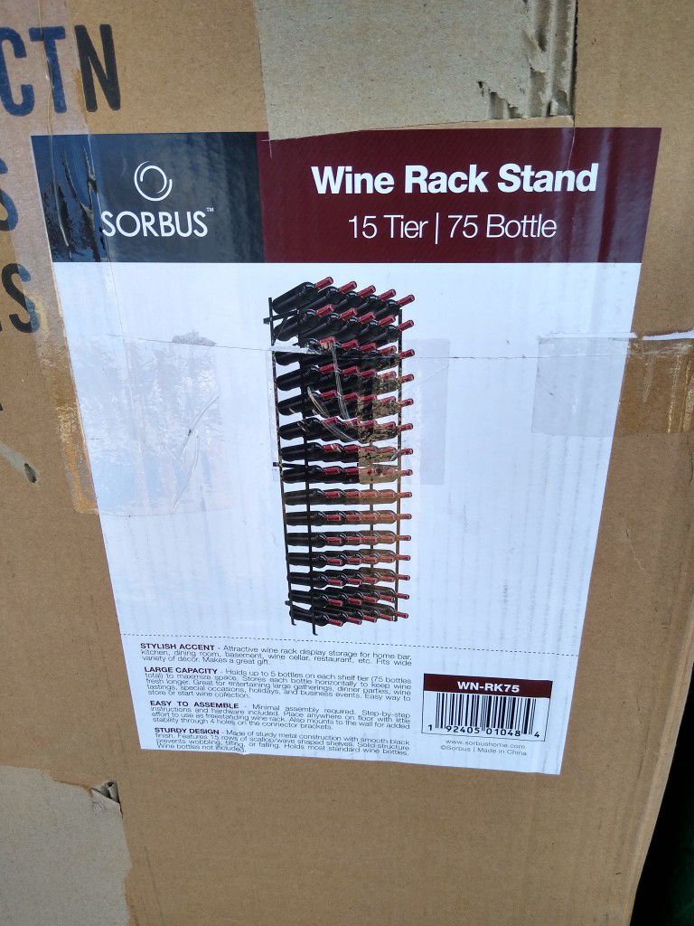 Wine Rack 75 Bottles 