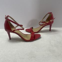 Michael Kors Simone Mid Sandal Patent Red