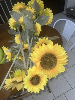 Long Stem Artificial Sunflowers