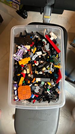 Box Of Various Lego Pieces