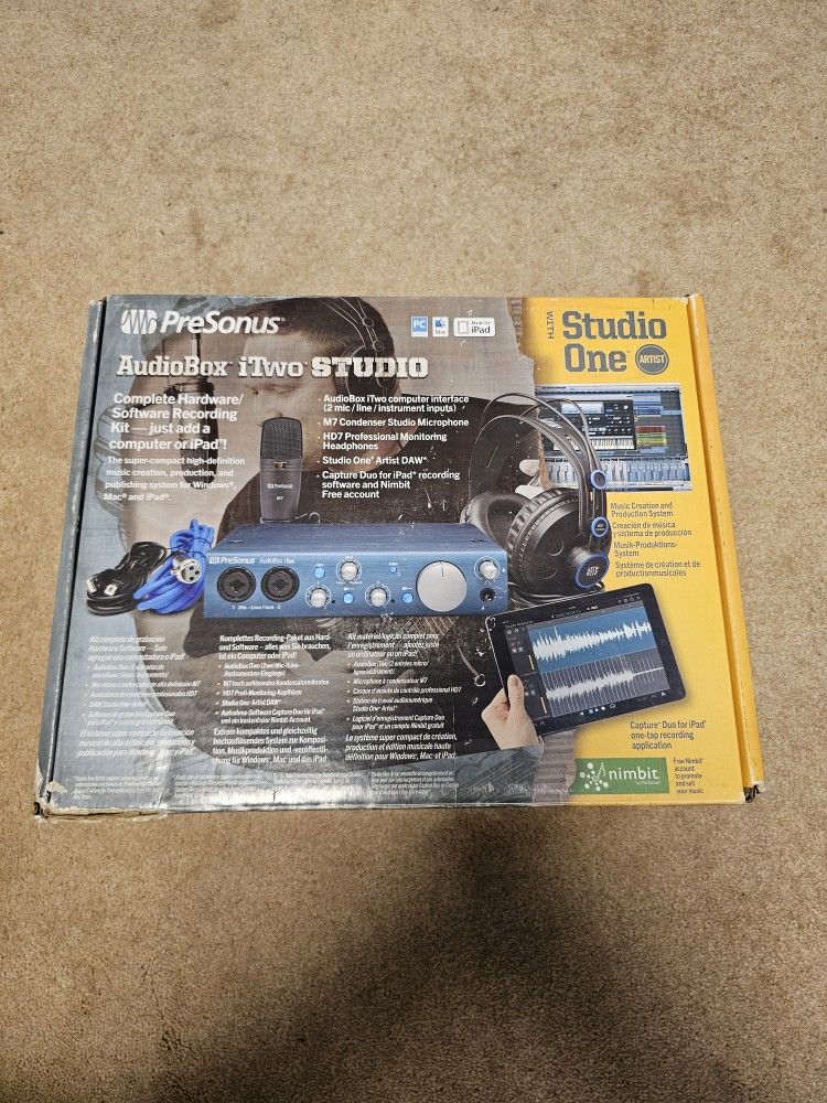 Recording studio for beginners.