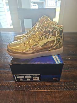 Gold Light Up Shoes 3.5k