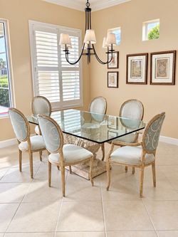 Design West Naples Dining Table + 6 Chairs – $495 OBO