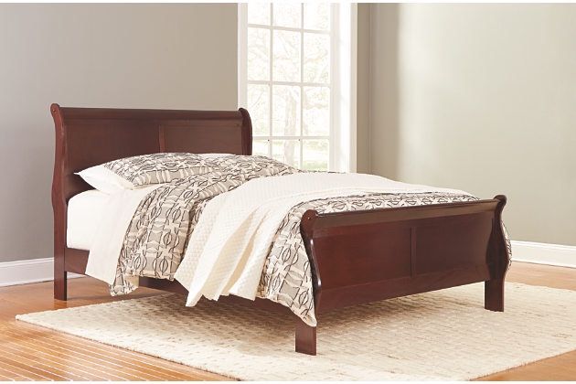 New queen cherry sleigh bed on sale today