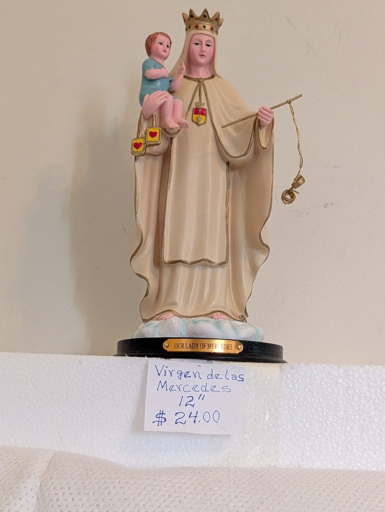 Virgen De Las Mercedes 12" Pulgadas
