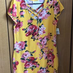 Yellow Floral Dress
