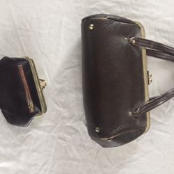 Vintage Purse And Change Wallet