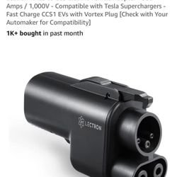 Lectron NACS to CCS Electric Vehicle Adapter - 500 Amps / 1,000V - Compatible with Tesla Supercharge