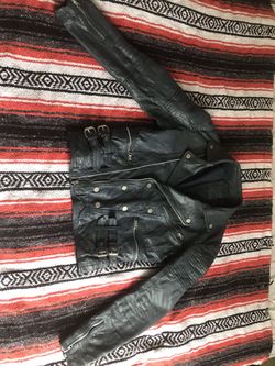 100% real leather bikers rockstars hipsters vintage dark gray men