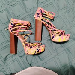 Retro Bamboo Brand High Heels 