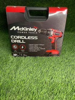 McKinley 18V Li-Ion Cordless Drill/Driver 10mm Chuck 30 N.m w/ 1 Battery