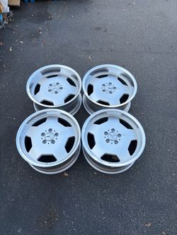 18 Inch Mercedes-Benz AMG MonoBlock Style Silver Wheels 5x112