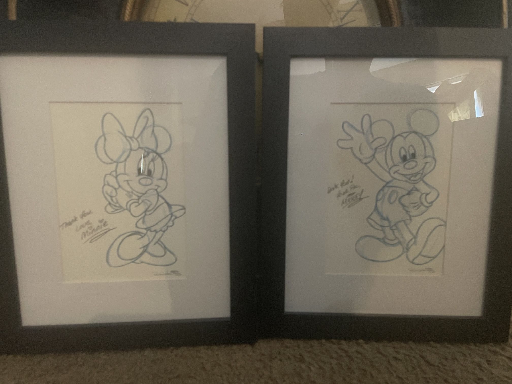 Mickey and Minnie Lithographs