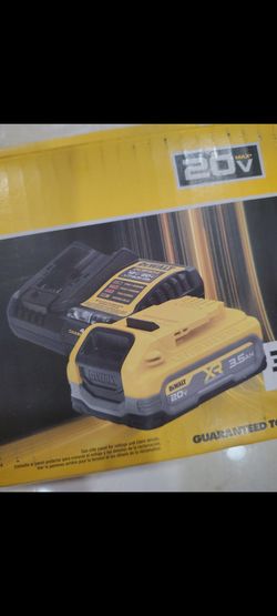 NEW DeWalt 20V Max XR 3.5 Ah Battery Kit with Charger PowerStack DCBP320C