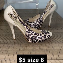 Women’s Cheetah Heels Size 8 $5