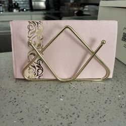Gold dinner Napkin Stand