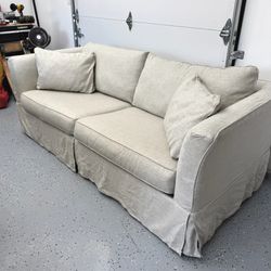 Offwhite Darby Linen Slipcover Sofa from Rowe Living Furniture