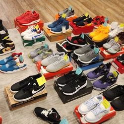 MENS, WOMENS AND YOUTH SNEAKERS AVAILABLE,  PRICES START AT $25
