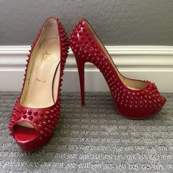 Women’s Christian Louboutin Platform Heels Size 7.5