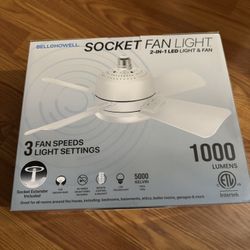 Socket Fan Light
