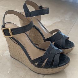 Black Platform Wedges