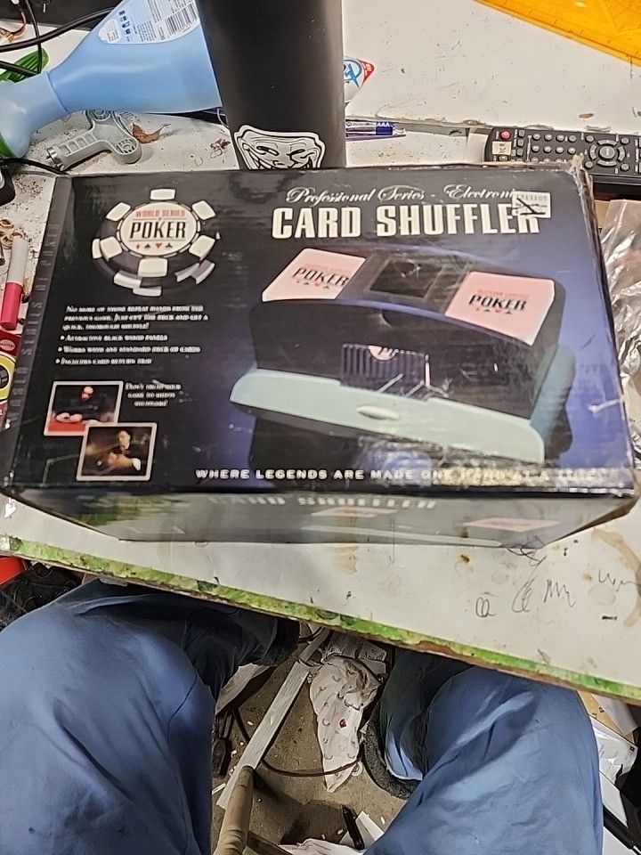 Excalibur Electronics World Series of Poker Professional Electric Card Shuffler.