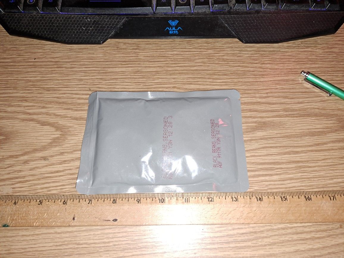 MRE Entree-black Beans Seasoned