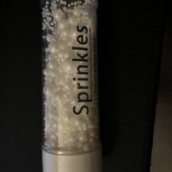 White Edible Pearl Sugar Sprinkles