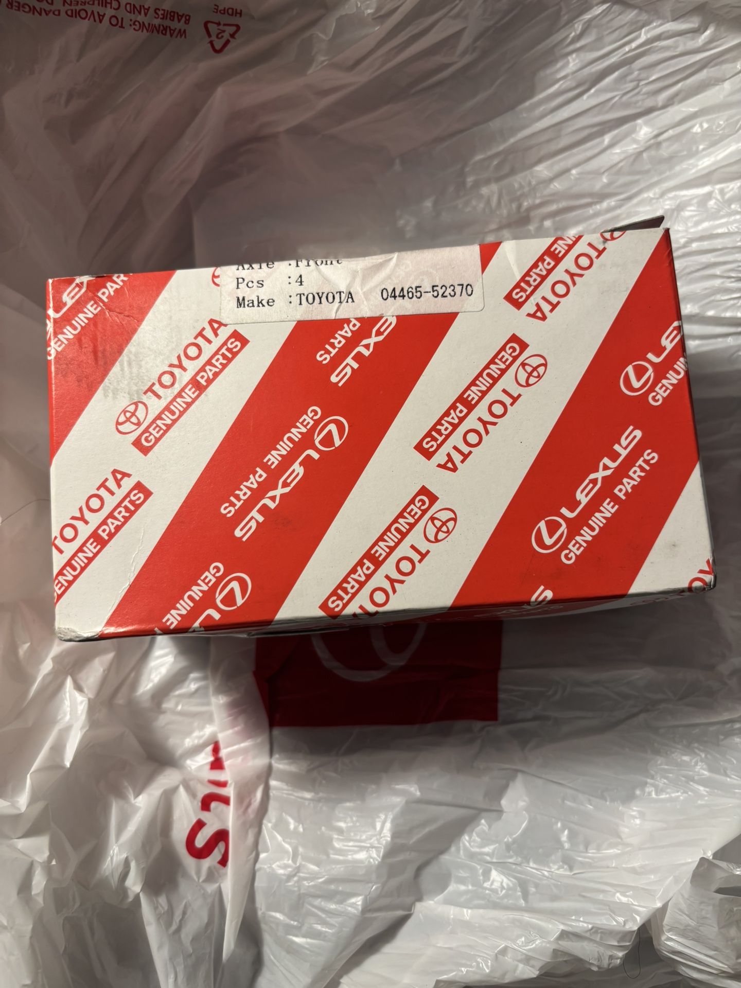 Toyota Gr Corolla Genuine Front Break Pad Set