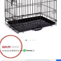 Dog crate  24"L x 16.5"W x 20"H