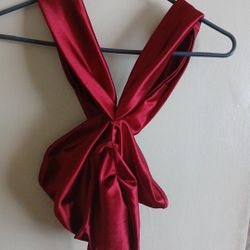Silk Red Top