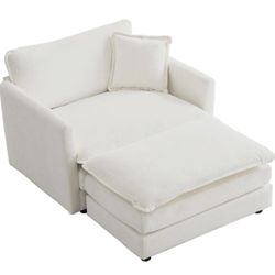 Oversized Chair with Ottoman 